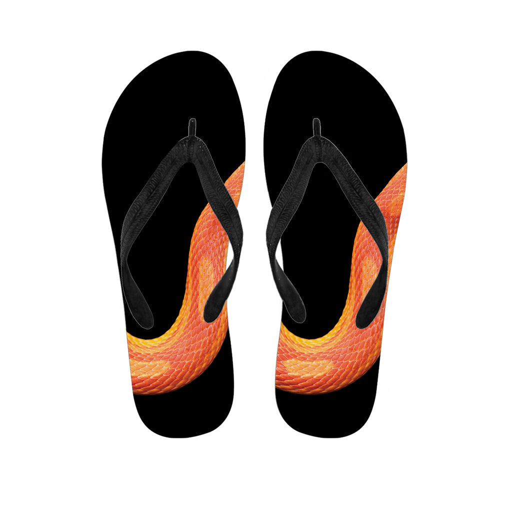 Amel Motley Corn Snake Print Flip Flops