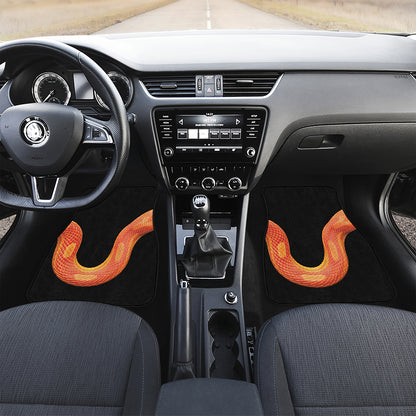 Amel Motley Corn Snake Print Front Car Floor Mats