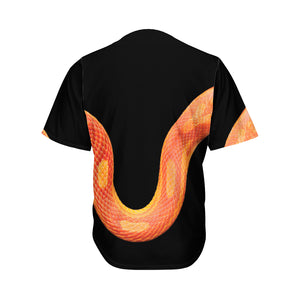 Amel Motley Corn Snake Print Men's Baseball Jersey