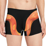 Amel Motley Corn Snake Print Men's Boxer Briefs