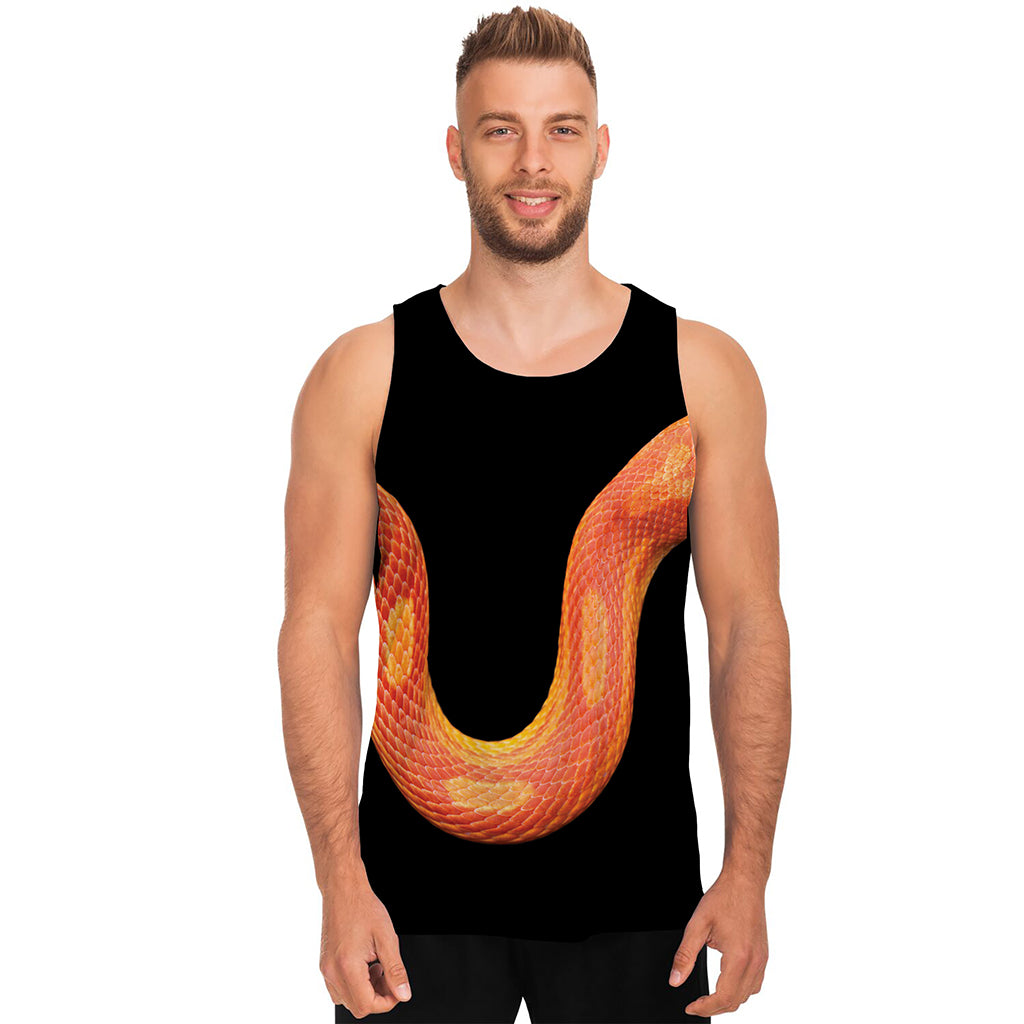Amel Motley Corn Snake Print Men's Tank Top
