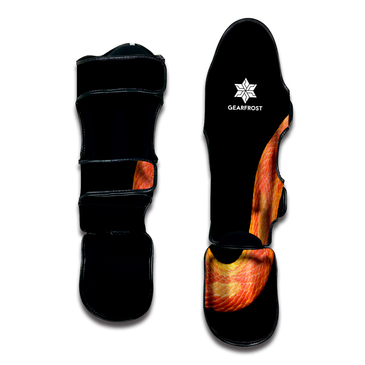 Amel Motley Corn Snake Print Muay Thai Shin Guard