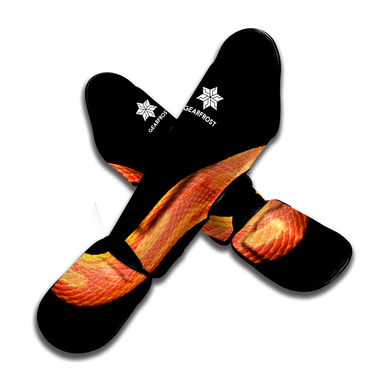 Amel Motley Corn Snake Print Muay Thai Shin Guard