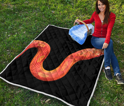 Amel Motley Corn Snake Print Quilt