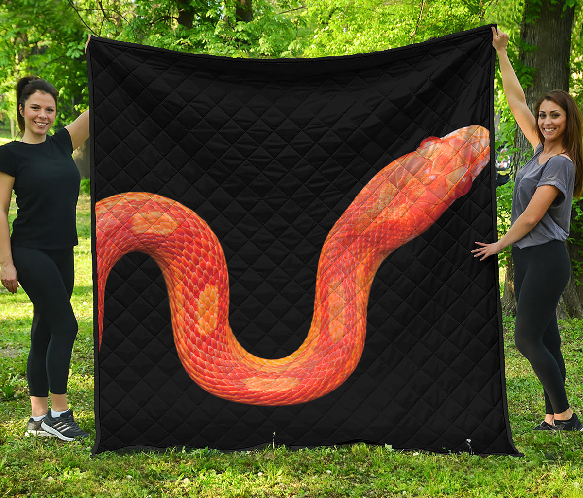 Amel Motley Corn Snake Print Quilt