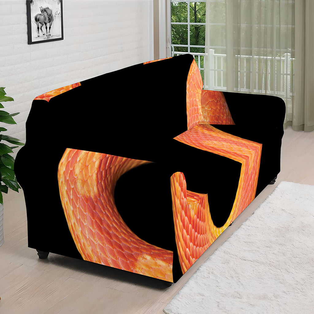 Amel Motley Corn Snake Print Sofa Cover