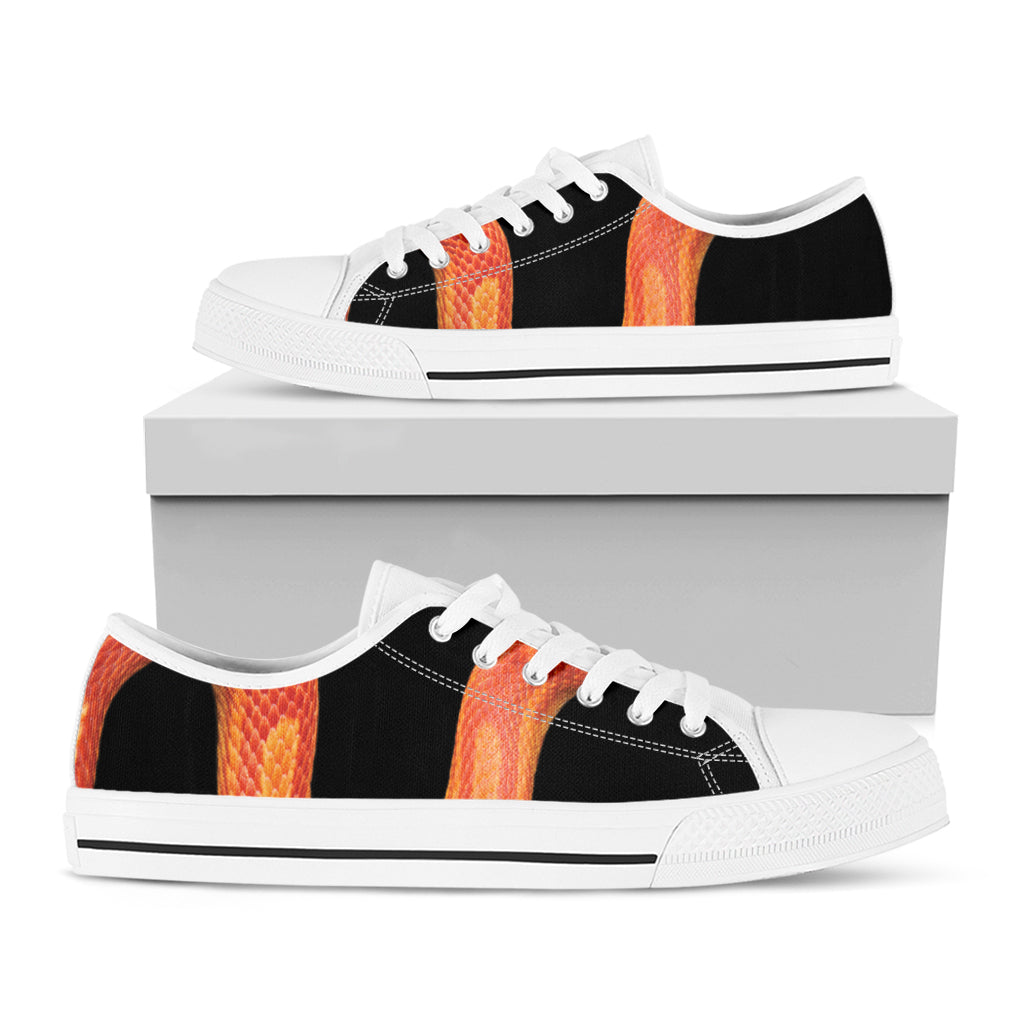 Amel Motley Corn Snake Print White Low Top Shoes