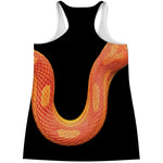 Amel Motley Corn Snake Print Women's Racerback Tank Top