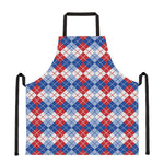 American Argyle Pattern Print Apron