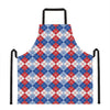 American Argyle Pattern Print Apron