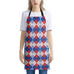 American Argyle Pattern Print Apron