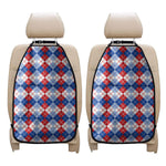 American Argyle Pattern Print Car Seat Organizers