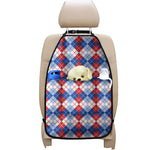 American Argyle Pattern Print Car Seat Organizers