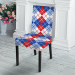American Argyle Pattern Print Dining Chair Slipcover