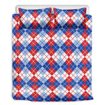 American Argyle Pattern Print Duvet Cover Bedding Set