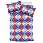 American Argyle Pattern Print Duvet Cover Bedding Set