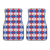 American Argyle Pattern Print Front Car Floor Mats