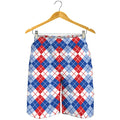 American Argyle Pattern Print Men's Shorts