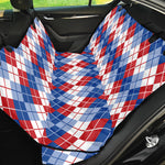 American Argyle Pattern Print Pet Car Back Seat Cover