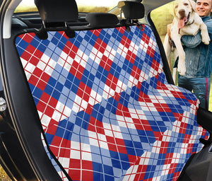 American Argyle Pattern Print Pet Car Back Seat Cover