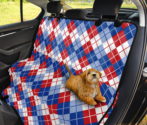 American Argyle Pattern Print Pet Car Back Seat Cover