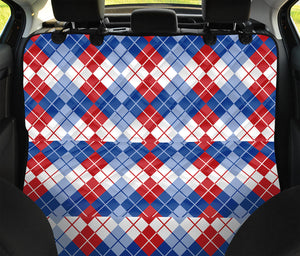 American Argyle Pattern Print Pet Car Back Seat Cover