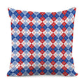 American Argyle Pattern Print Pillow Cover