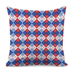 American Argyle Pattern Print Pillow Cover