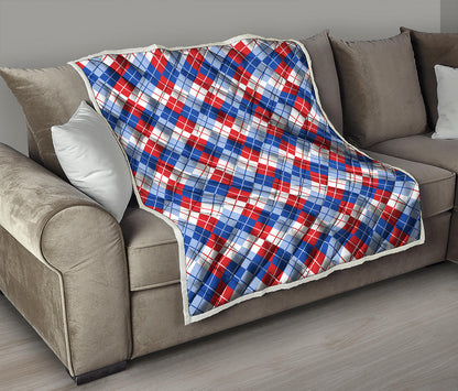 American Argyle Pattern Print Quilt