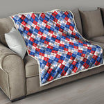 American Argyle Pattern Print Quilt