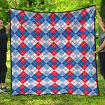 American Argyle Pattern Print Quilt