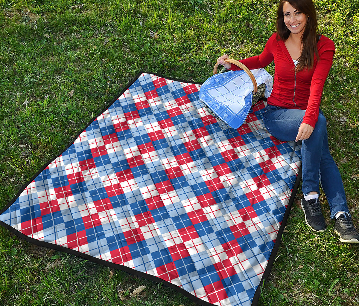 American Argyle Pattern Print Quilt