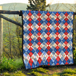 American Argyle Pattern Print Quilt