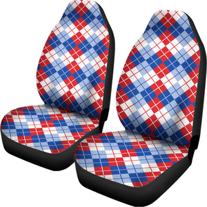 American Argyle Pattern Print Universal Fit Car Seat Covers