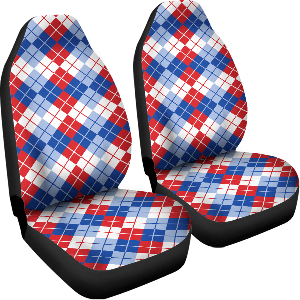 American Argyle Pattern Print Universal Fit Car Seat Covers