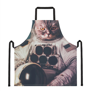 American Astronaut Cat Print Apron