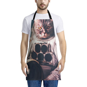 American Astronaut Cat Print Apron