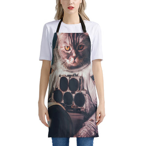 American Astronaut Cat Print Apron