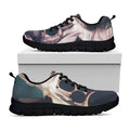 American Astronaut Cat Print Black Running Shoes