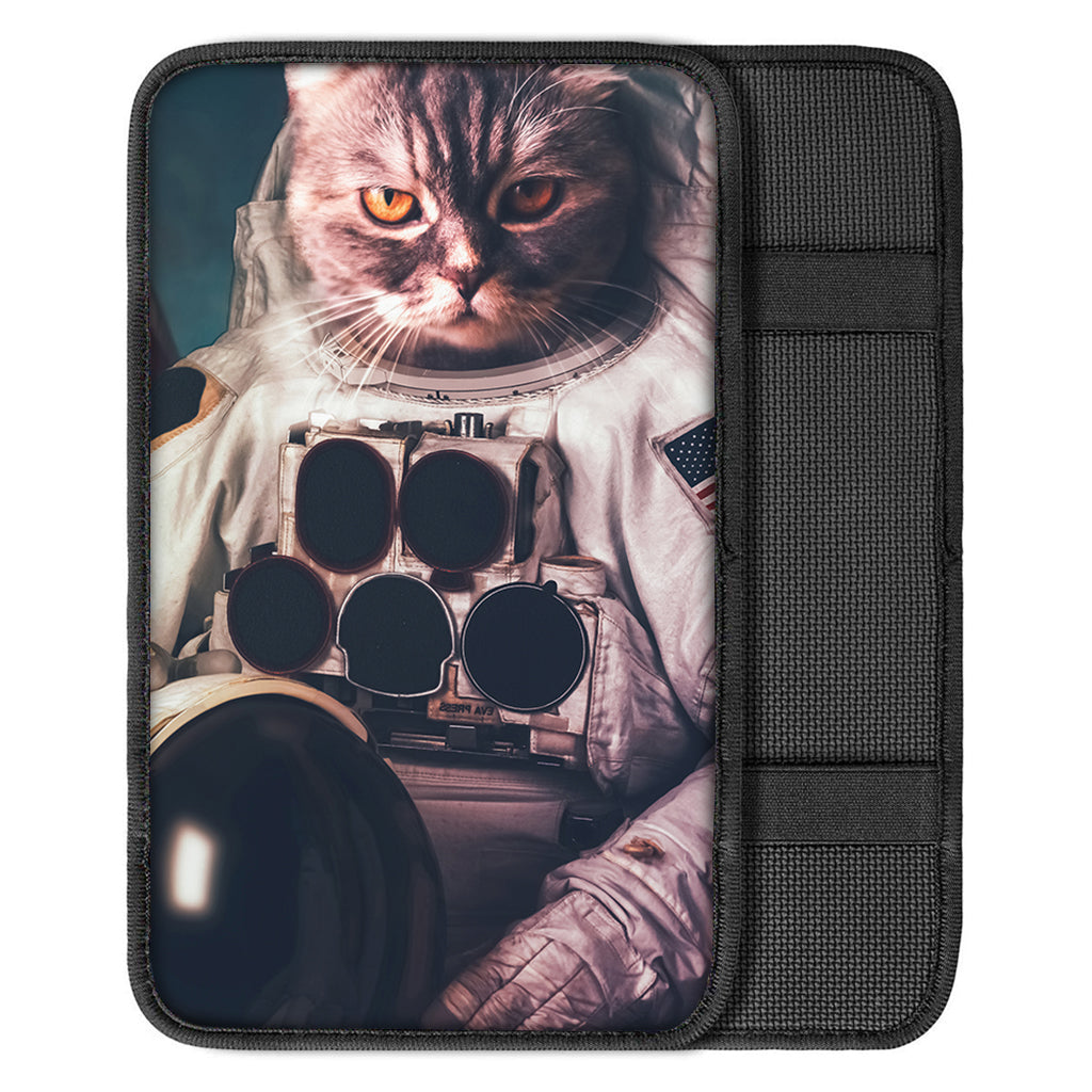 American Astronaut Cat Print Car Center Console Cover