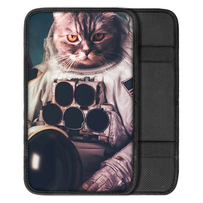American Astronaut Cat Print Car Center Console Cover