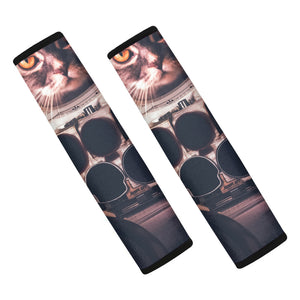 American Astronaut Cat Print Car Seat Belt Covers