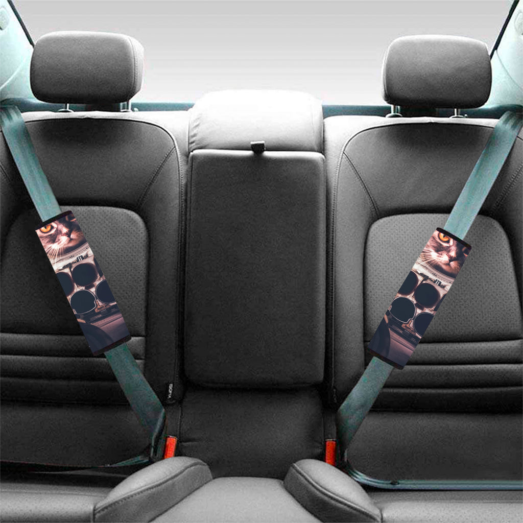 American Astronaut Cat Print Car Seat Belt Covers