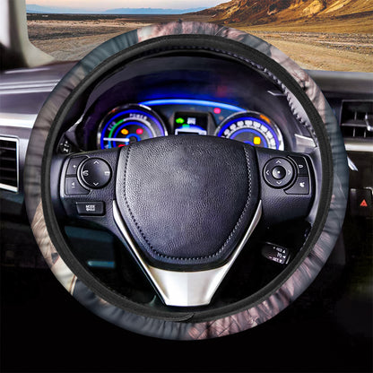 American Astronaut Cat Print Car Steering Wheel Cover