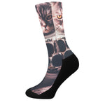 American Astronaut Cat Print Crew Socks