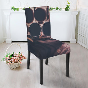 American Astronaut Cat Print Dining Chair Slipcover