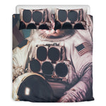 American Astronaut Cat Print Duvet Cover Bedding Set