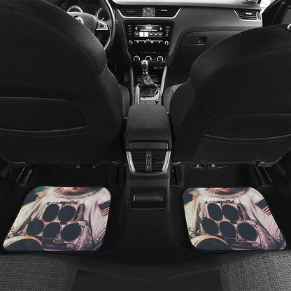 American Astronaut Cat Print Front and Back Car Floor Mats