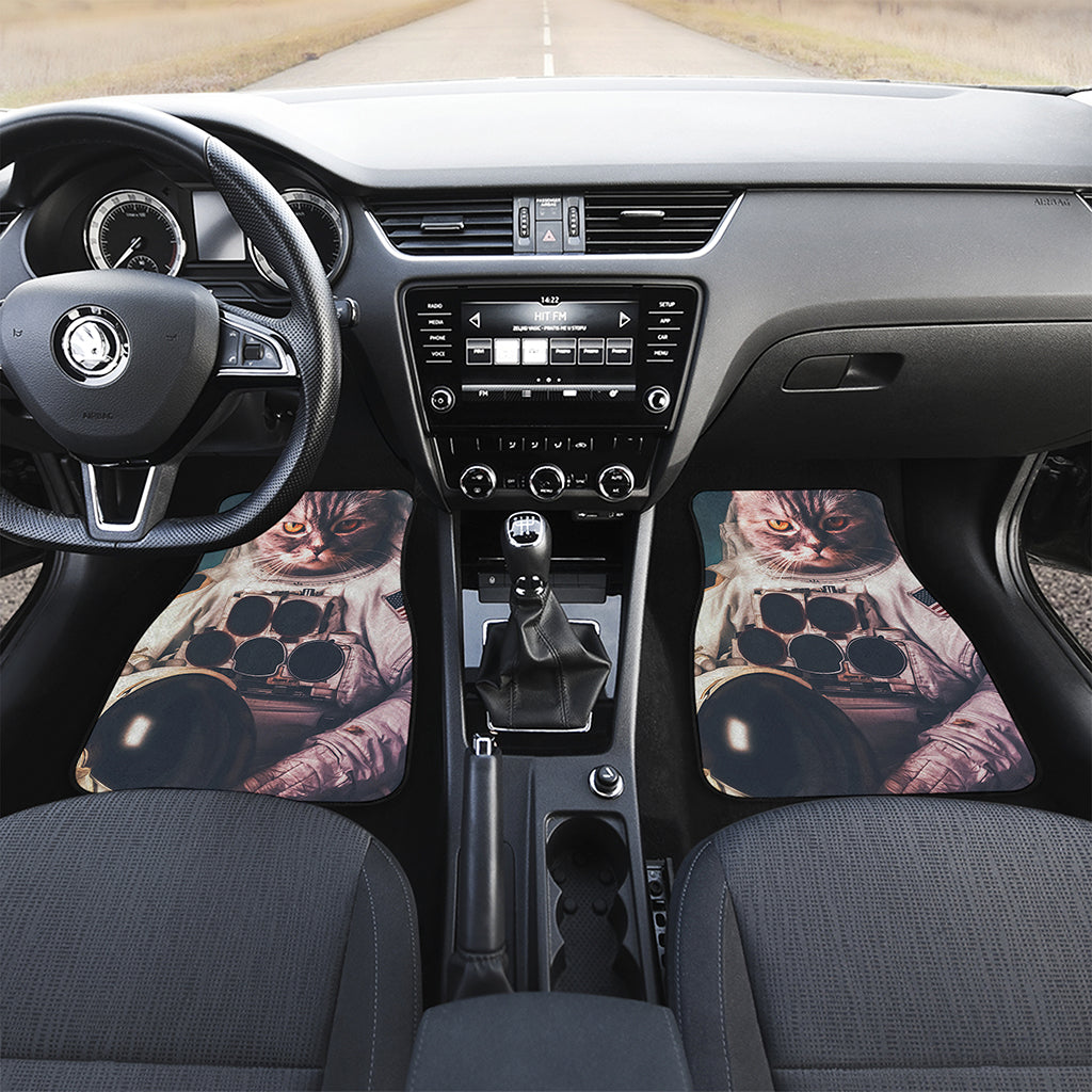 American Astronaut Cat Print Front Car Floor Mats