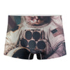 American Astronaut Cat Print Men's Boxer Briefs